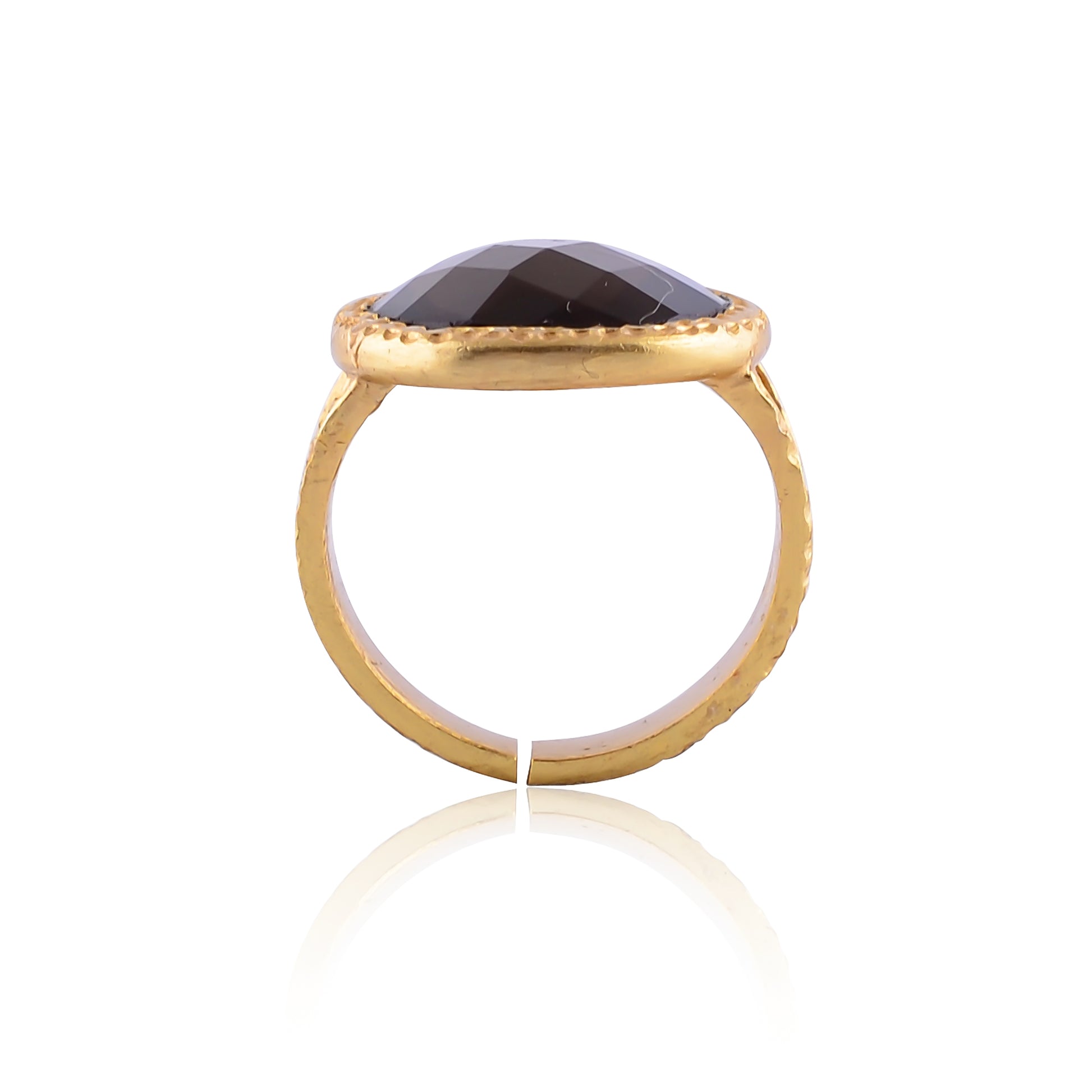 Buy High Quality Handmade Silver Gold Plated Smokey Ring
