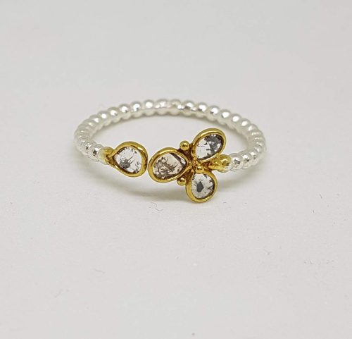 DIAMOND & STONE RING