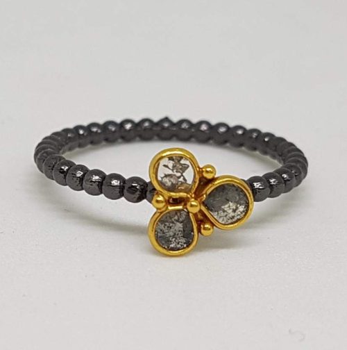 DIAMOND & STONE RING