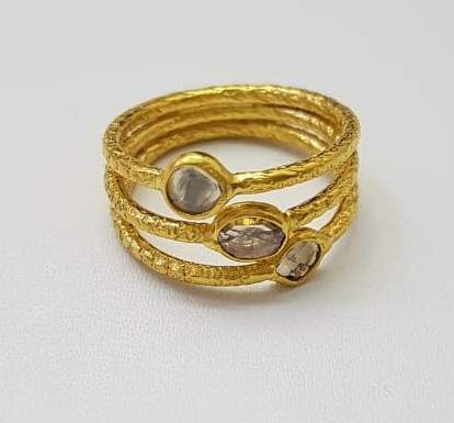 DIAMOND & STONE RING