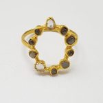 DIAMOND & STONE RING