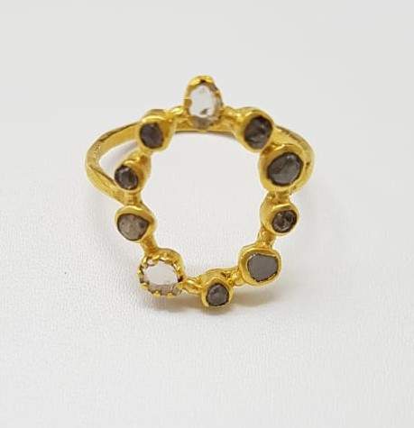 DIAMOND & STONE RING