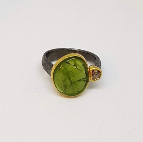 DIAMOND & STONE RING