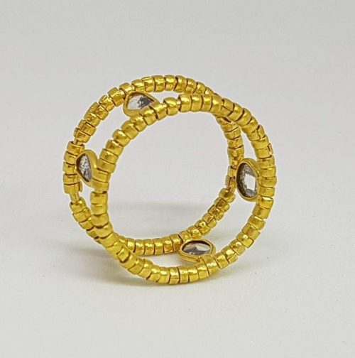 DIAMOND & STONE RING