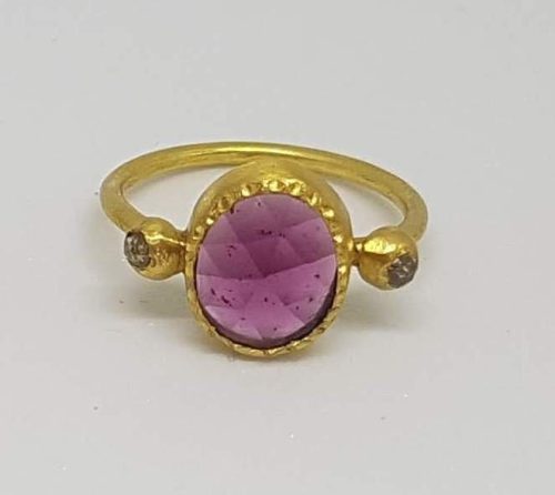 DIAMOND & STONE RING