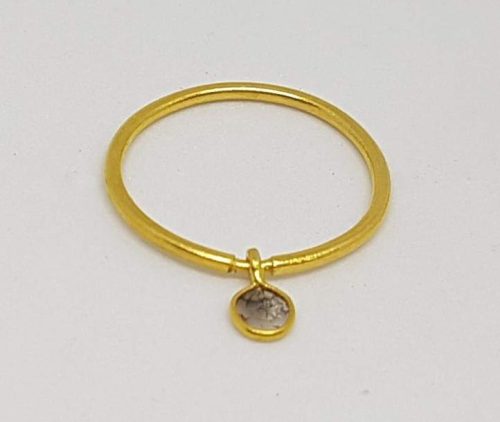 DIAMOND & STONE RING