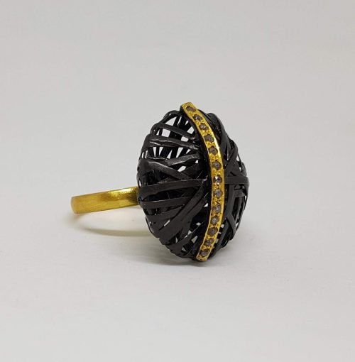 DIAMOND & STONE RING