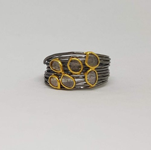 DIAMOND & STONE RING