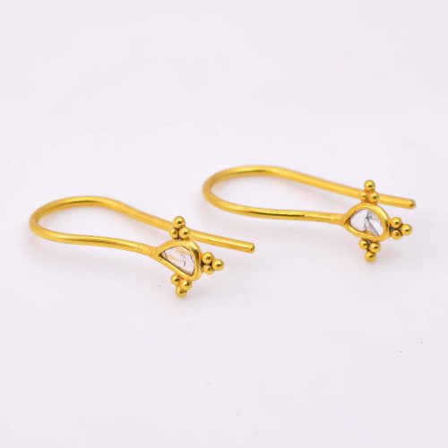 DIAMOND & STONE EARRING