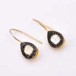 DIAMOND & STONE EARRING