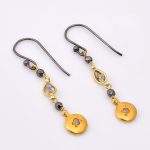DIAMOND & STONE EARRING