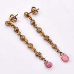 DIAMOND & STONE EARRING