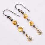 DIAMOND & STONE EARRING