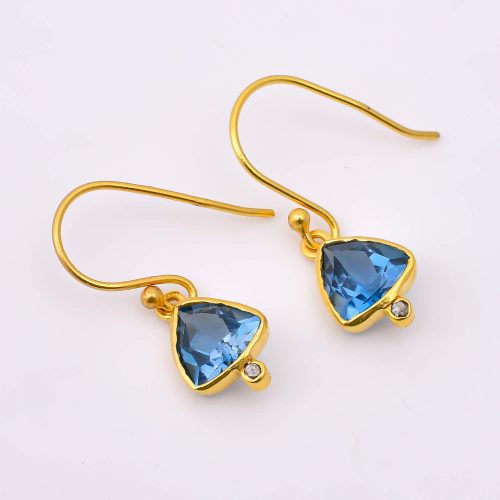 DIAMOND & STONE EARRING