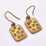 DIAMOND & STONE EARRING