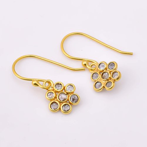 DIAMOND & STONE EARRING