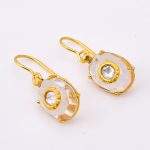 DIAMOND & STONE EARRING