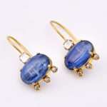 DIAMOND & STONE EARRING