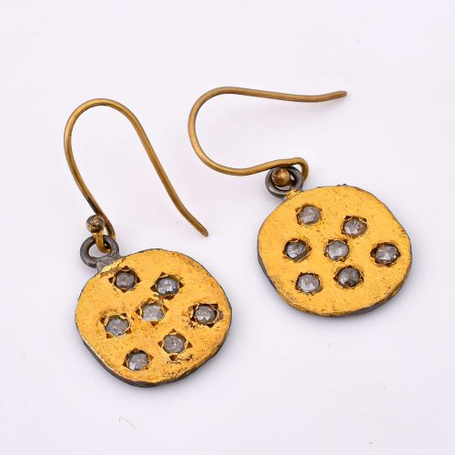 DIAMOND & STONE EARRING
