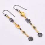 DIAMOND & STONE EARRING
