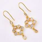 DIAMOND & STONE EARRING