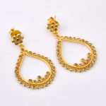 DIAMOND & STONE EARRING