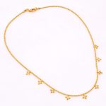 DIAMOND AND STONE NECKLACE