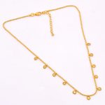 DIAMOND AND STONE NECKLACE