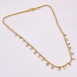 DIAMOND AND STONE NECKLACE