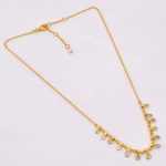 DIAMOND AND STONE NECKLACE