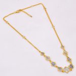 DIAMOND AND STONE NECKLACE
