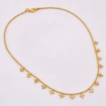 DIAMOND AND STONE NECKLACE