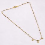 DIAMOND AND STONE NECKLACE
