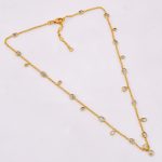 DIAMOND AND STONE NECKLACE