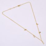 DIAMOND AND STONE NECKLACE