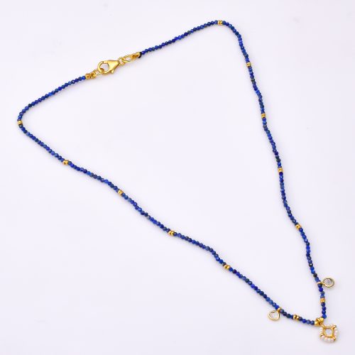 DIAMOND AND STONE NECKLACE