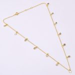 DIAMOND AND STONE NECKLACE