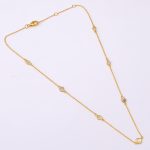 DIAMOND AND STONE NECKLACE