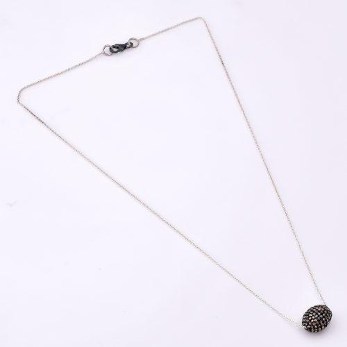 DIAMOND AND STONE NECKLACE
