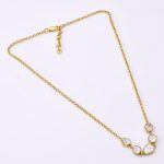 DIAMOND AND STONE NECKLACE
