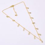 DIAMOND AND STONE NECKLACE