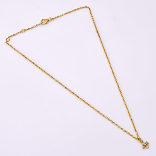 DIAMOND AND STONE NECKLACE