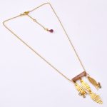 DIAMOND AND STONE NECKLACE