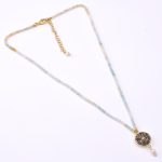 DIAMOND AND STONE NECKLACE