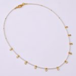 DIAMOND AND STONE NECKLACE