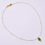 DIAMOND AND STONE NECKLACE