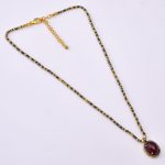 DIAMOND AND STONE NECKLACE