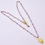 DIAMOND AND STONE NECKLACE
