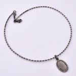 DIAMOND AND STONE NECKLACE
