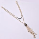 DIAMOND AND STONE NECKLACE